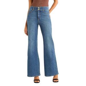 Sofia Vergara Jeans Super High Rise Wide Leg Margot Women's Size 2-18 Dark Blue